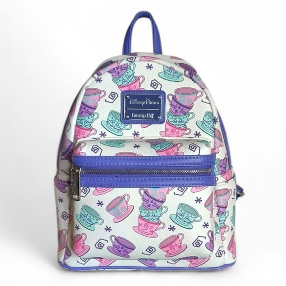 Loungefly Handbags - Loungefly Disney Parks Alice In Wonderland Mad Tea Party Mini Backpack